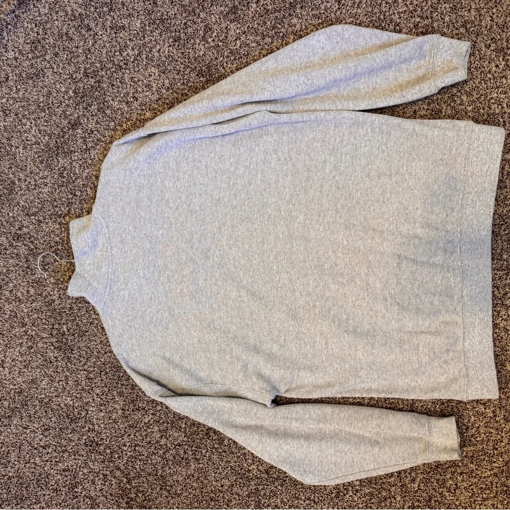 Men’s Big Dog Gray Half-Zip Long Sleeve Men's Sweater Size Medium